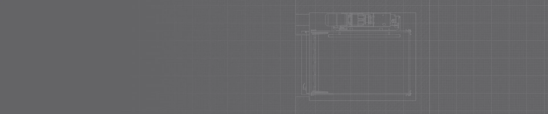 Grayscale architectural drawings for a home elevator against a gridded background.