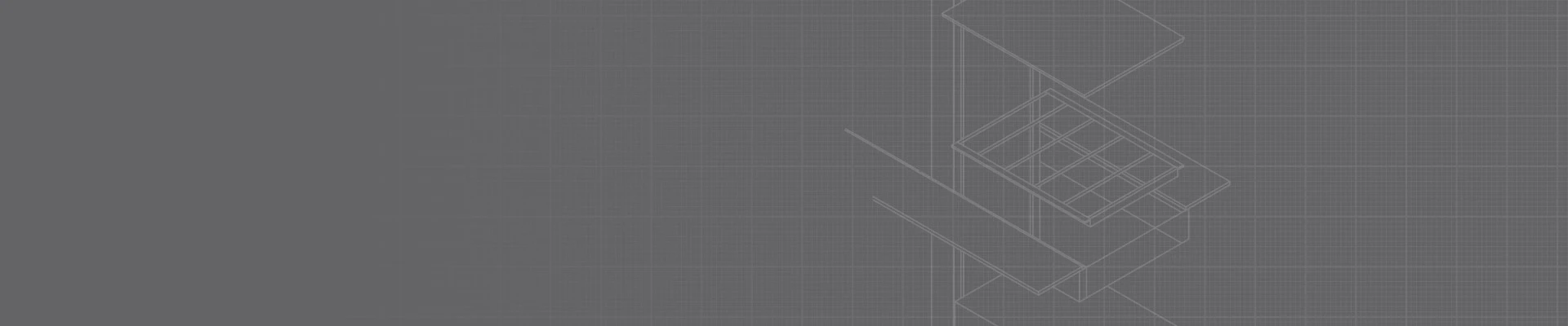 Grayscale architectural drawings for a through the floor lift against a gridded background.