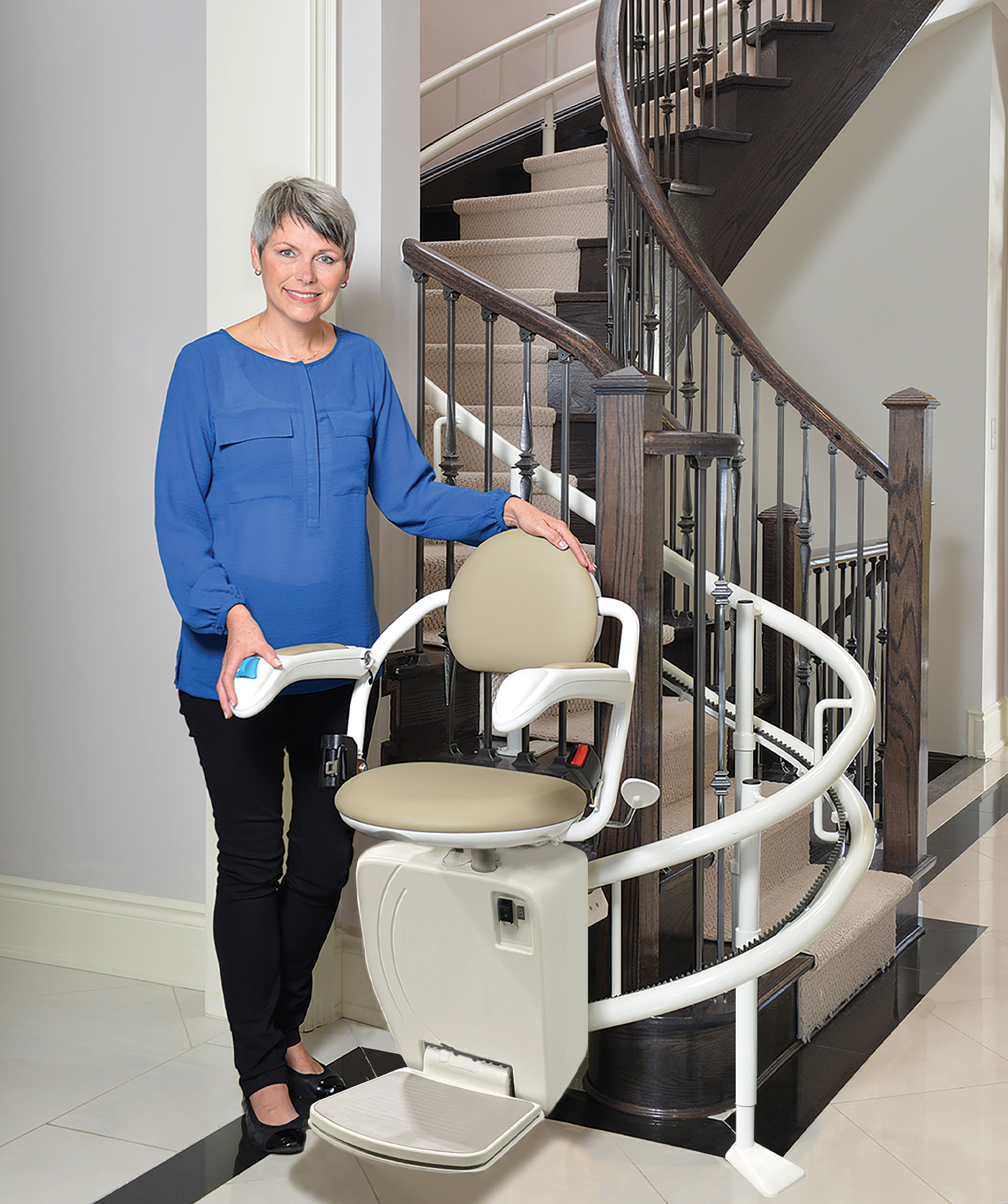 stairfriend curved stairlift 4