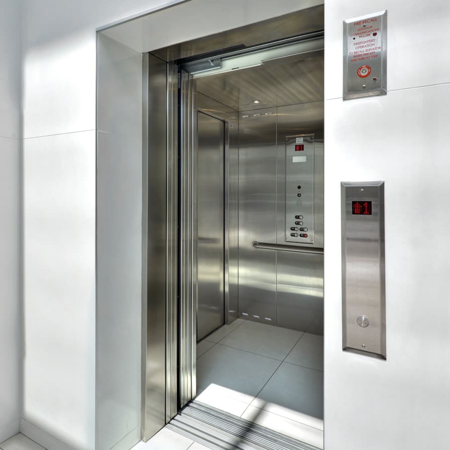 Savaria Orion Stainless Steel Cab and Hall Call Commercial Elevator