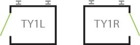 platform entry and configurations diagrams Type 1 Left and Right