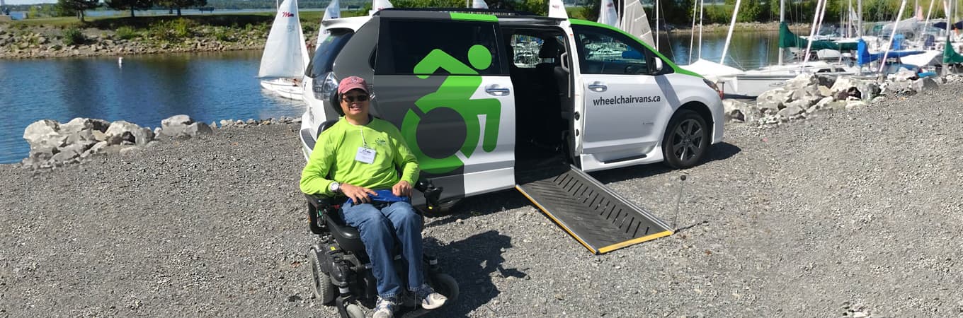 Toyota Sienna wheelchair van in use