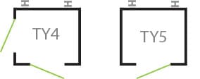 platform entry and configurations diagrams Type 4 and Type 5