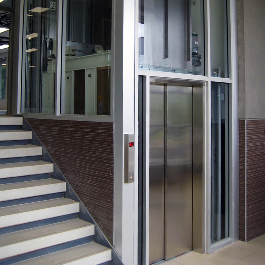 Savaria Orion Glass and Stainless Steel Commercial Elevator