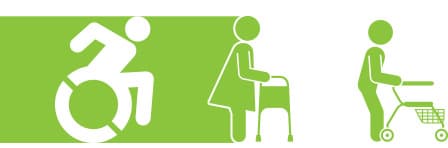 wheelchair walker rollator symbols image