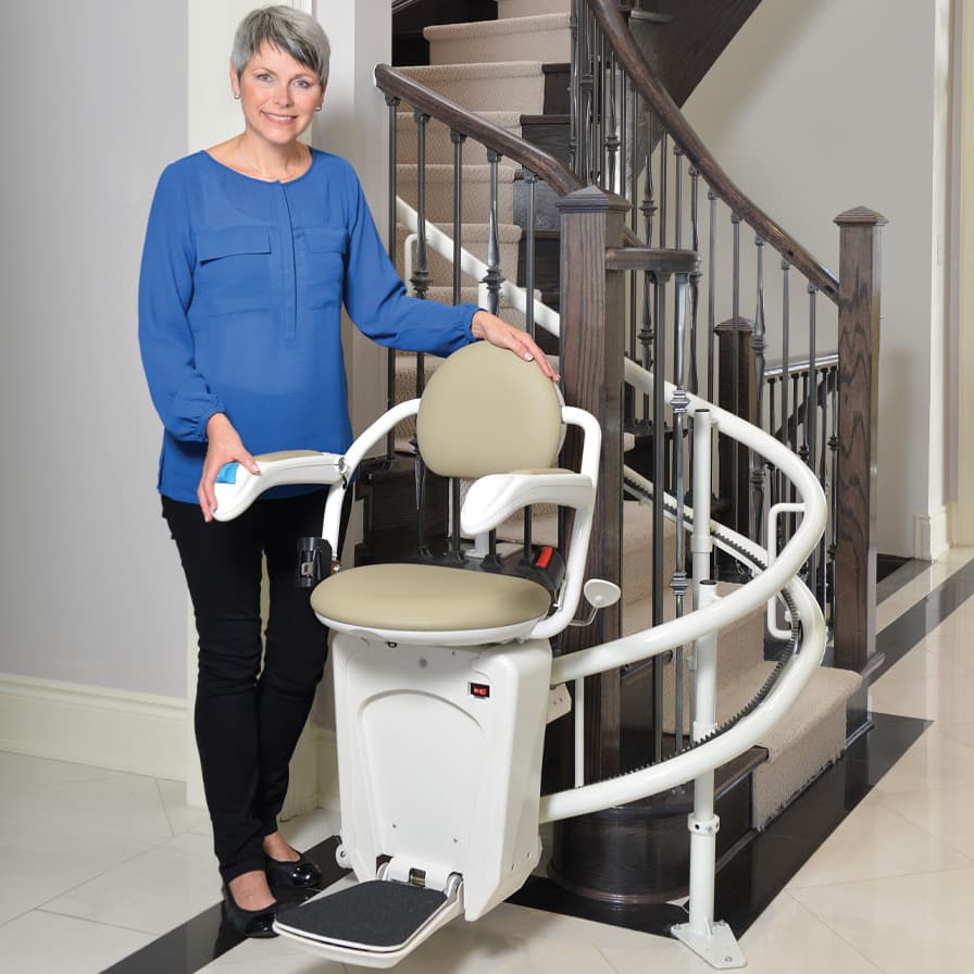 Stairfriend Stairlift For Curves Or Intermittent Landings